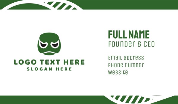 Turtle Face Business Card Design