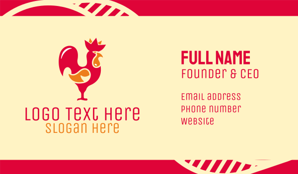 Red Rooster Business Card Design Image Preview