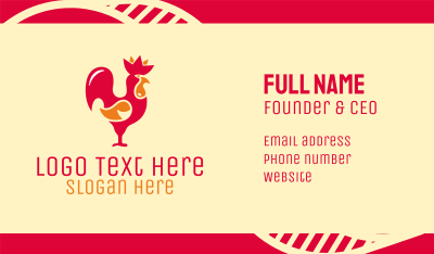 Red Rooster Business Card Image Preview
