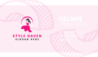 Pink Female Dress Business Card Image Preview