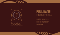 Brown Cricle Letter Business Card Image Preview