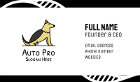 Dog Illustration Business Card Image Preview