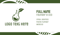 Green Laboratory Leaf Business Card Image Preview