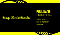 Yellow Gaming Glow Business Card Image Preview
