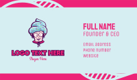 Sweet Old Lady Cupcake Business Card Image Preview
