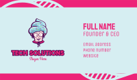 Sweet Old Lady Cupcake Business Card Image Preview