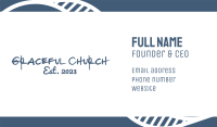 Rustic Handwritten Font Business Card Design