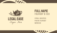 Brown Tea Pot Business Card Image Preview