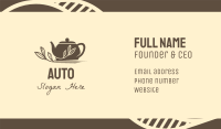 Brown Tea Pot Business Card Image Preview