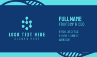Blue Tech Company Business Card Preview