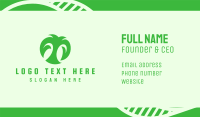 Green Organic Letter T Business Card Image Preview