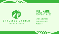 Green Organic Letter T Business Card Image Preview