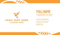 Rocket Pencil  Business Card Image Preview