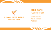 Rocket Pencil  Business Card Preview