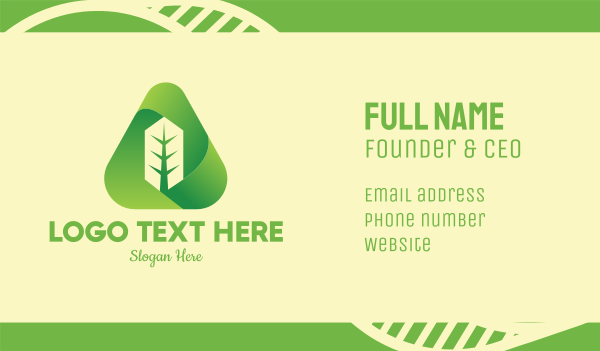 Green Tree Care Business Card Design Image Preview