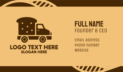Bread Delivery Van Truck Business Card