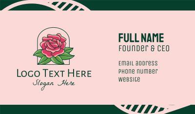 Rose Bloom Flower  Business Card