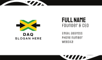 Jamaican Flag Letter X Business Card Image Preview