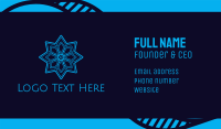 Blue Snowflake Business Card Image Preview