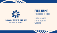 Blue Dandelion Flower  Business Card Image Preview