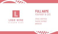 Modern Feminine F Business Card Image Preview