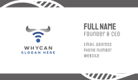 Bull Horn Wifi  Business Card Image Preview