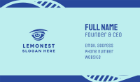 Blue Hunter Vision Eye Business Card Design