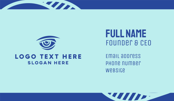 Blue Hunter Vision Eye Business Card Design Image Preview