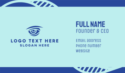 Blue Hunter Vision Eye Business Card Image Preview