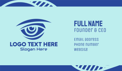 Blue Hunter Vision Eye Business Card