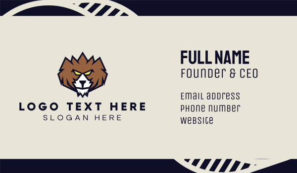Grizzly Bear Business Card Design Image Preview