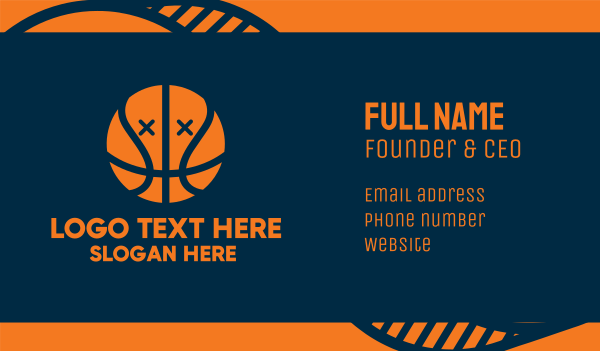 Dead Basketball Ball Business Card Design Image Preview