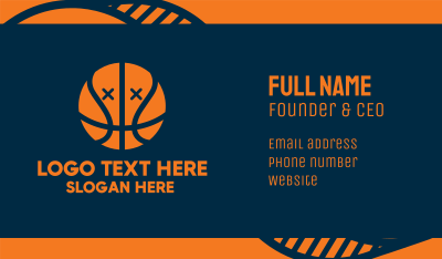 Dead Basketball Ball Business Card Image Preview