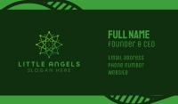 Green Mandala Star Business Card Image Preview