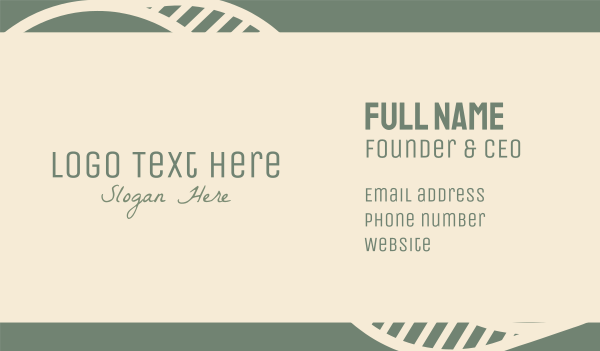 Green Spa Wordmark Business Card Design Image Preview