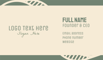 Green Spa Wordmark Business Card Image Preview