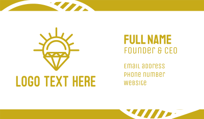 Solar Diamond Business Card Image Preview