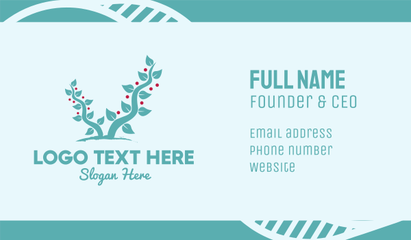 Forest Berry Tree Business Card Design Image Preview