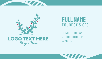 Forest Berry Tree Business Card Image Preview