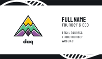 Multi Color Triangle Mountain Business Card Image Preview