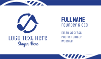 Blue Loop Music Business Card Image Preview