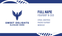 Blue Flying Falcon Business Card Image Preview
