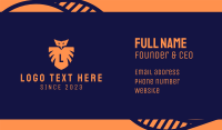 Owl Shield Letter Business Card Image Preview