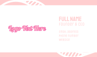 Retro Fashion Wordmark Business Card Image Preview