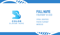Blue Cloud Letter B Business Card Image Preview