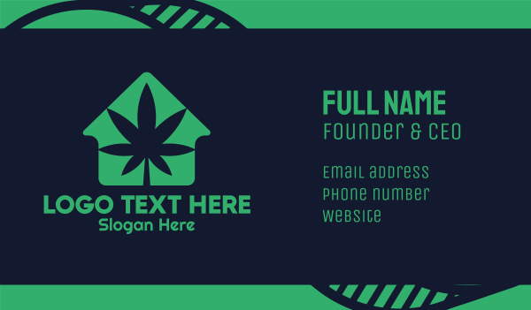 Weed House Business Card Design Image Preview
