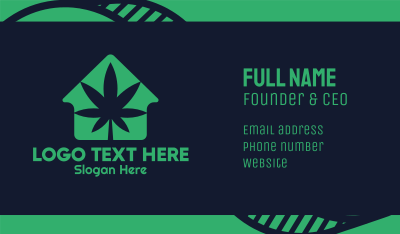 Weed House Business Card Image Preview