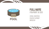 Hot Tub Business Card Image Preview