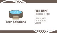 Hot Tub Business Card Image Preview