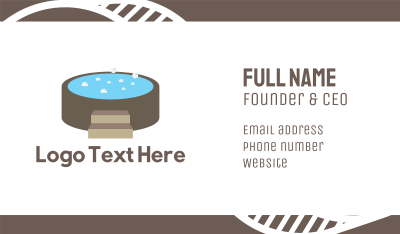 Hot Tub Business Card Image Preview